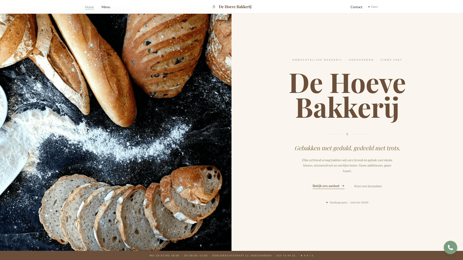 Ambachtelijke bakkerij demo — Hoegaarden